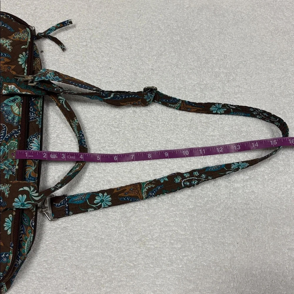 Vera Bradley Floral Brown and aqua Women's computer laptop Bag